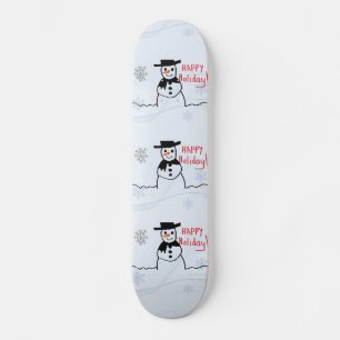 Snowman Skateboard Deck