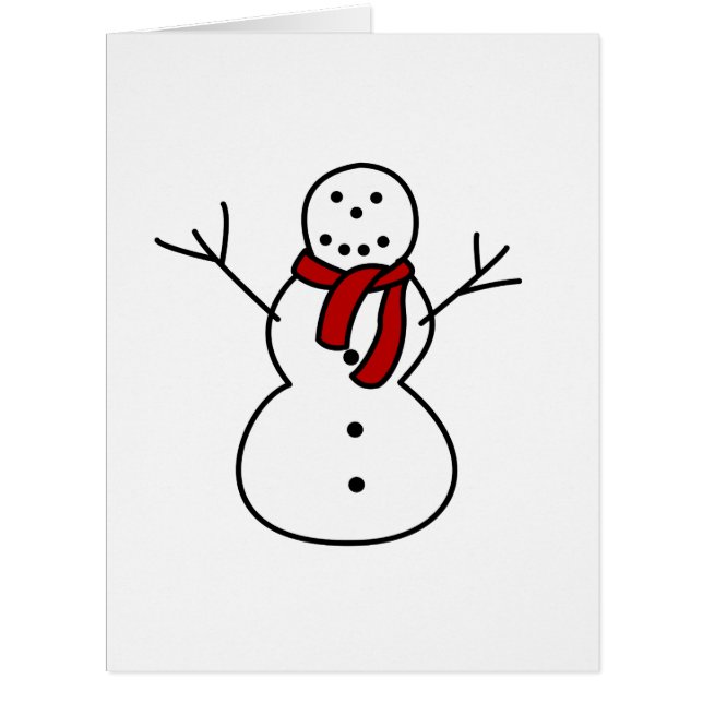 Snowman Sketch Cards (Front)