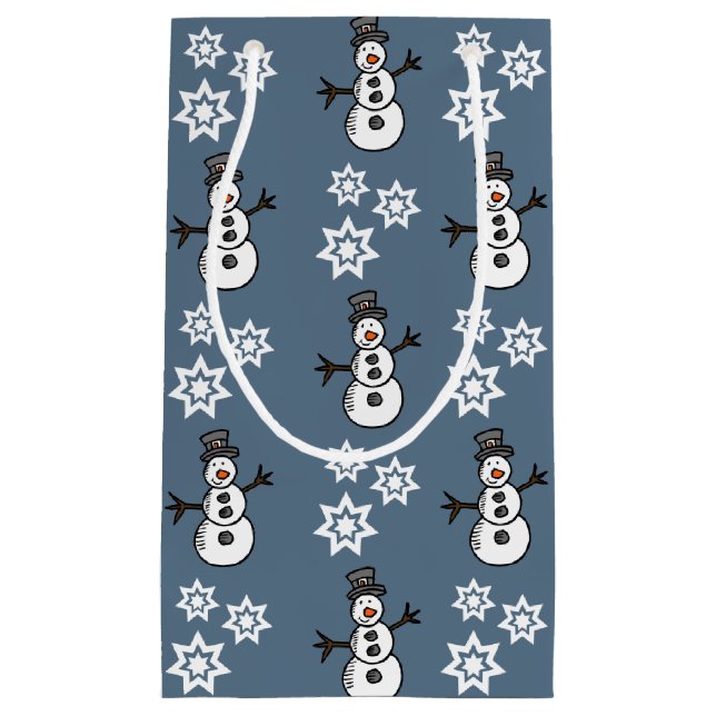 Snowman Small Gift Bag (Front)