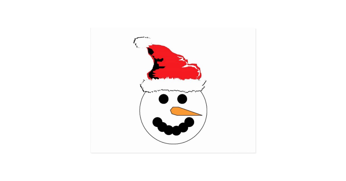 Snowman Smile Postcard | Zazzle.com