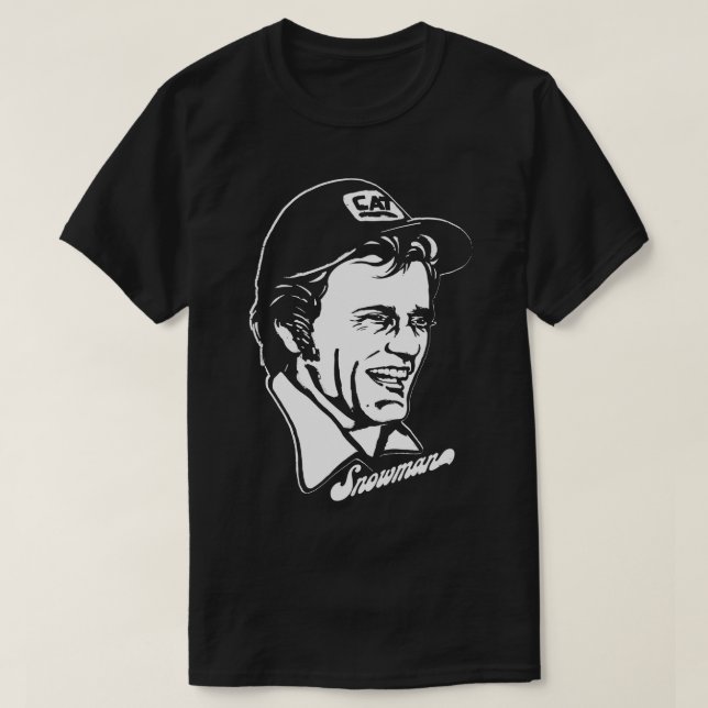 Snowman Smokey The Bandit T-Shirt (Design Front)