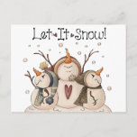 Snowman Snowflake Winter Country Primitive Postcard<br><div class="desc">Snowman Snowflake Winter Country Primitive</div>