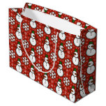 Snowman Snowflakes Large Gift Bag