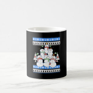 Snowman - Snowman Christmas Tree Ugly Christmas Coffee Mug