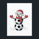 Snowman Soccer Christmas Santa Baseball Sport Holiday Postcard<br><div class="desc">soccer snowman xmas,  funny football snowman,  christmas 2025 soccer design,  sports themed holiday,  festive soccer balls,  xmas for football lovers,  christmas snowman graphic,  winter soccer fun,  christmas soccer humor,  holiday soccer style</div>
