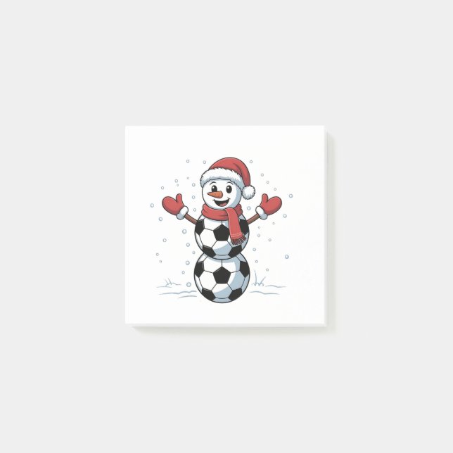 Snowman Soccer Christmas Santa Baseball Sport Post-it Notes (Front)