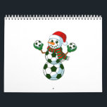Snowman Soccer Christmas Sport Lovers Calendar<br><div class="desc">soccer snowman, Christmas 2025, football holiday, soccer lovers xmas, funny sports snowman, winter athlete humor, soccer Christmas, festive football fan, holiday mashup, xmas sport combo</div>