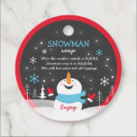 Snowman Soup Christmas Hot Chocolate Gift Favor Tags<br><div class="desc">Snowman Soup Christmas Hot Chocolate Gift Favor Tags</div>