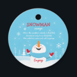 Snowman Soup Christmas Hot Chocolate Gift Favor Tags<br><div class="desc">Snowman Soup Christmas Hot Chocolate Gift Favor Tags</div>