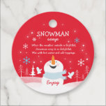 Snowman Soup Christmas Hot Chocolate Gift Favor Tags<br><div class="desc">Snowman Soup Christmas Hot Chocolate Gift Favor Tags</div>
