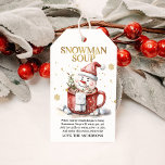 Snowman Soup Christmas Hot Cocoa Holiday Gift Tags<br><div class="desc">Warm up holiday cheer with our Snowman Soup Hot Cocoa Gift Tag! Perfect for cozy cocoa gifts,  each tag features a playful snowman design and festive instructions. Great for stocking stuffers!</div>