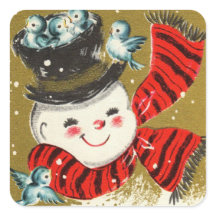 Snowman | Square Stickers