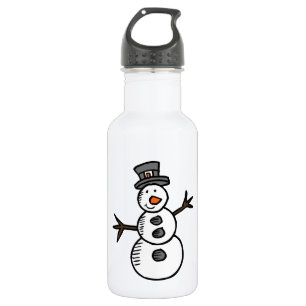 Snowman Stainless Steel Water Bottle