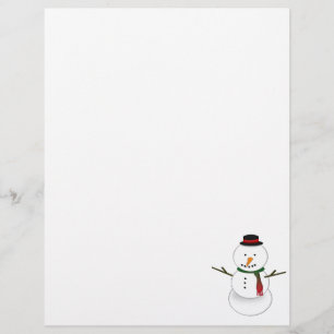 Snowman Stationery
