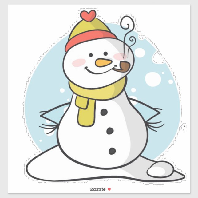 Snowman  Sticker (Sheet)