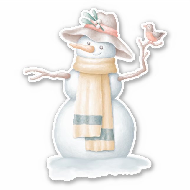 Snowman  sticker (Front)