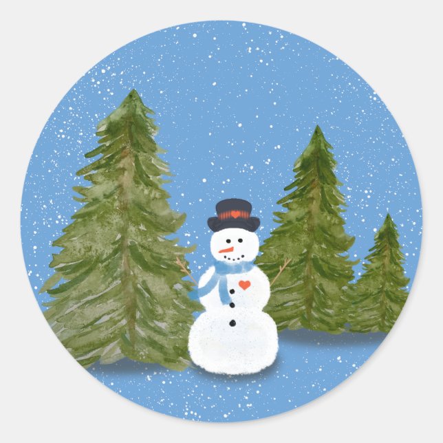 Snowman sticker  (Front)