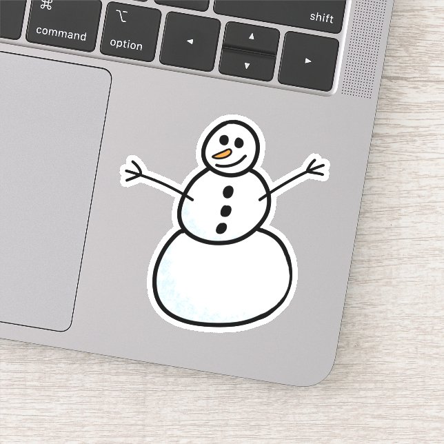 Snowman Sticker (Detail)