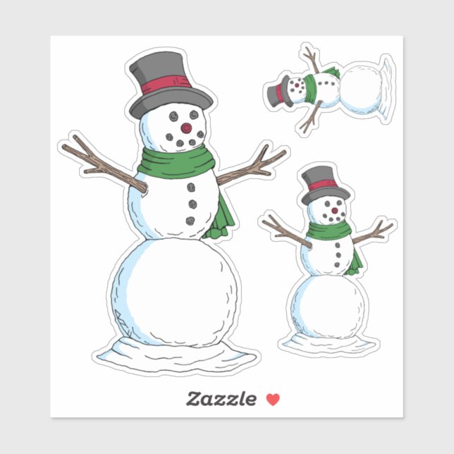 Snowman Sticker (Sheet)