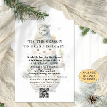 Snowman Store Christmas Offers QR Printable Card<br><div class="desc">Snowman Background Store Christmas Offers QR Printable Card. Available printed or digitally. There is also a value printed flyer alternative available in this collection. Advertise your store's holiday offers, with this design with your logo and a QR code. A cute snowman illustration is behind a tinted layer overlay with the...</div>