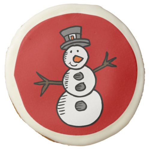 Snowman Sugar Cookie