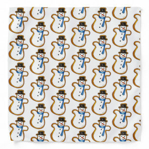 Snowman Sugar Cookie Hanukkah Christmas Holiday Bandana
