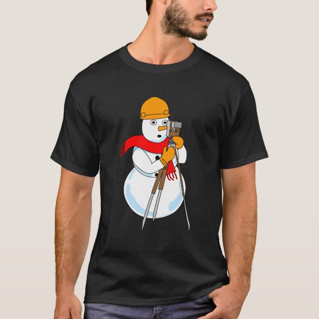 Snowman Surveyor T-Shirt (Front)