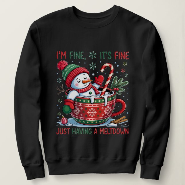 Snowman Sweatshirt  (Design Front)