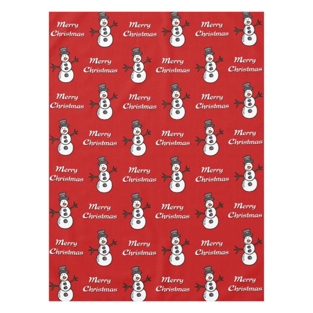 Snowman Tablecloth (Front)
