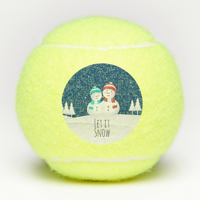 Snowman Tennis Balls (Front)