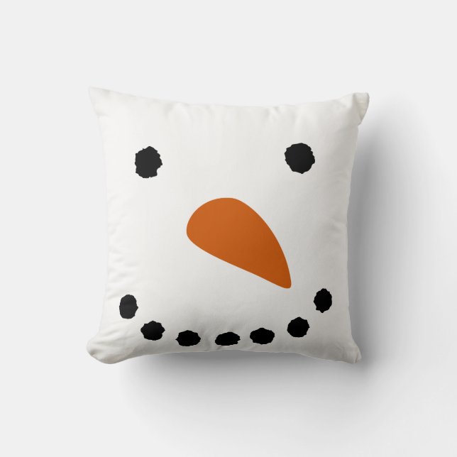 Snowman Throw Pillow (Front)
