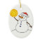 Snowman Throwing Water Polo Ball 
