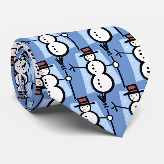 Snowman Tie (Rolled)