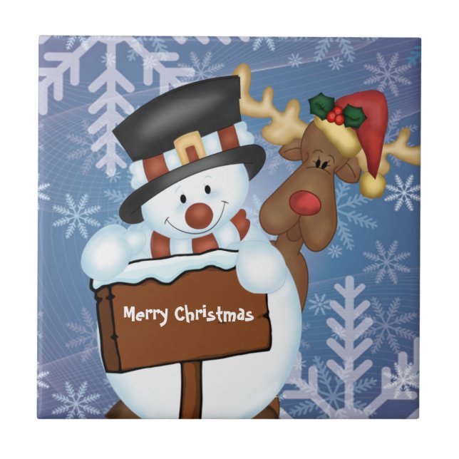 Snowman Tile (Front)