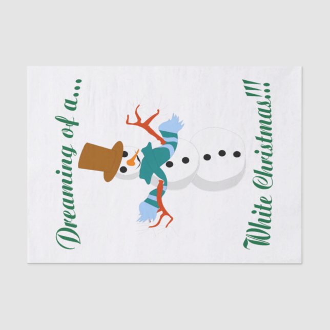 Snowman Tissue Paper (Front)