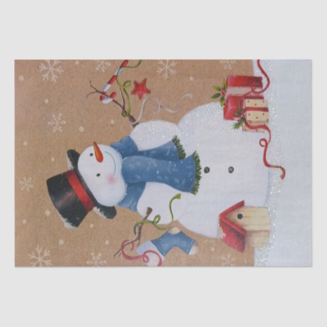 Snowman Tissue Paper (Front)