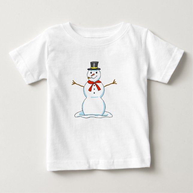 Snowman Toddler Sweatshirt Baby T-Shirt (Front)