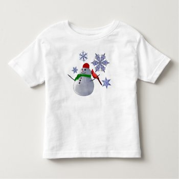 Snowman Toddler T-shirt by itschristmas at Zazzle
