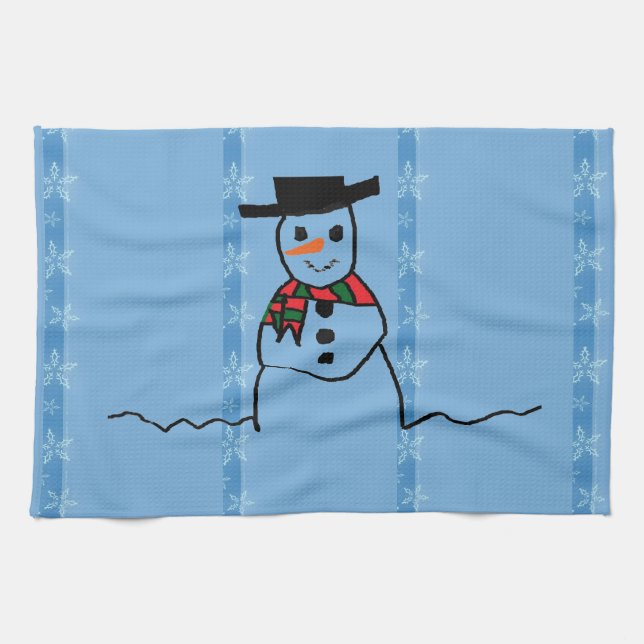 Snowman Towel (Horizontal)