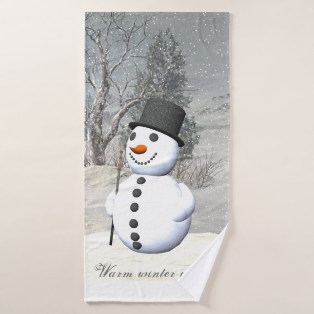 Snowman towel set (Bath Towel)