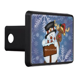 Snowman Trailer Hitch Cover
