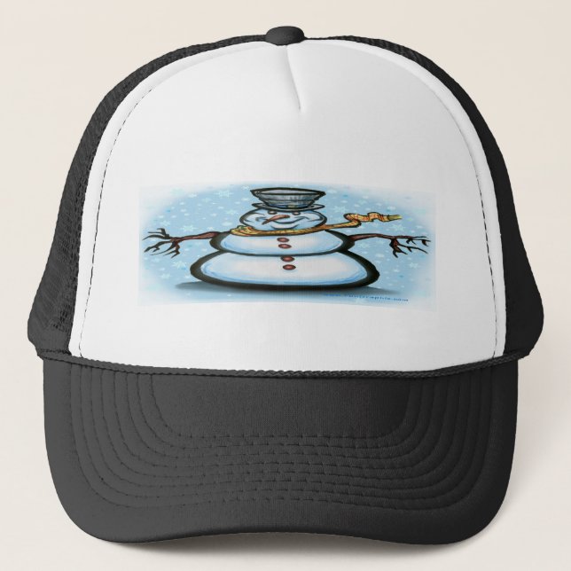 Snowman Trucker Hat (Front)