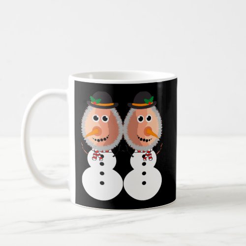 Snowman Ugly Christmas Sweater Naughty Coffee Mug