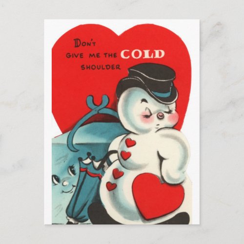 Snowman Valentine Card