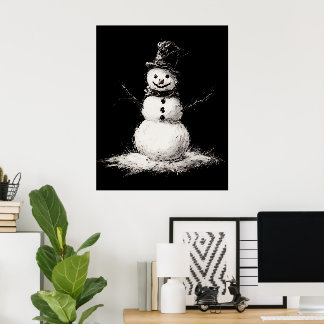 Snowman wall art