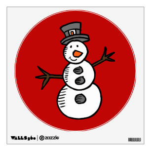 Snowman Wall Decal