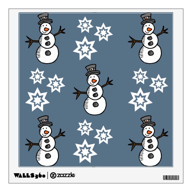 Snowman Wall Decal (Front)