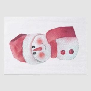 Snowman Watercolor Winter Christmas Tissue Paper