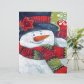 Snowman Wearing Scarf (Standing Front)