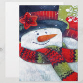 Snowman Wearing Scarf (Front/Back)